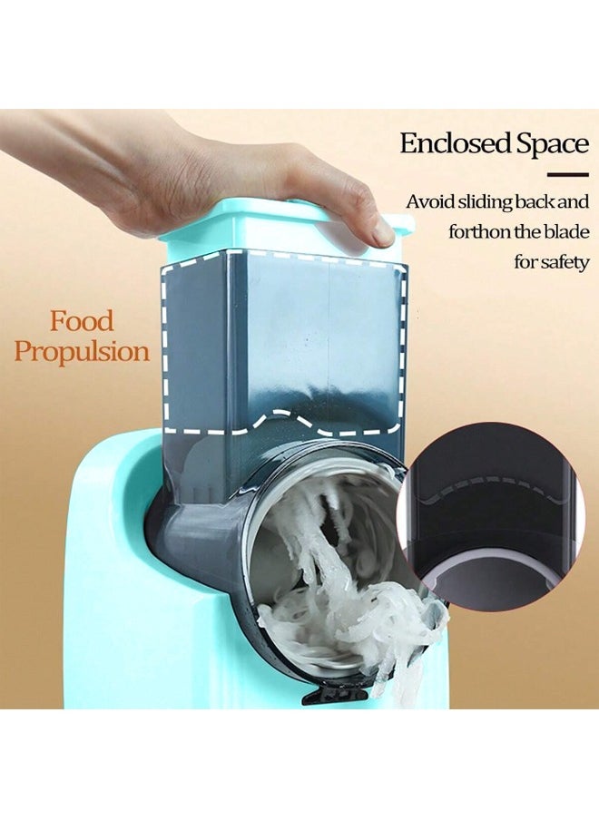 Cady One 3-in-1 electric vegetable slicer, 50 watts, comes with 3 different blades, multi-use stainless steel cheese grater  - Image 4