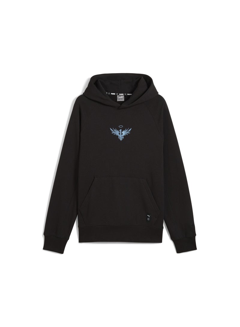 PUMA Melo Alwayz On Mens Black Basketball Hoodie - Image 1