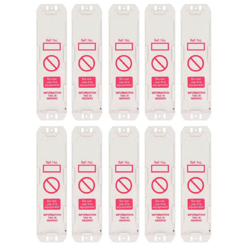 10 قطعة من علامات فحص سلامة السقالات، حامل حالة السقالات المقاوم للماء - Image 1
