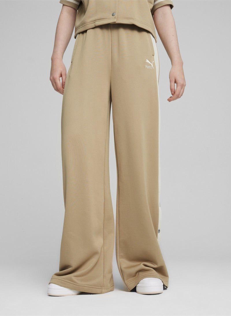 PUMA T7 Womens Beige Track Pants - Image 1