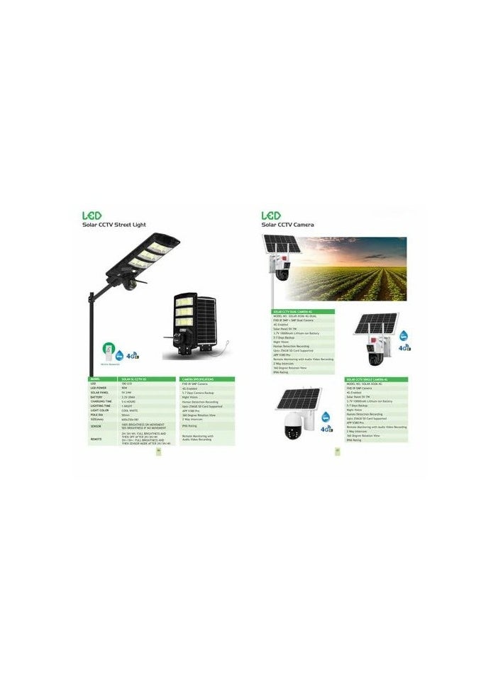 Generic - Solar Camera With Lightings Street Lights 24-7hour Bright Features - Image 1
