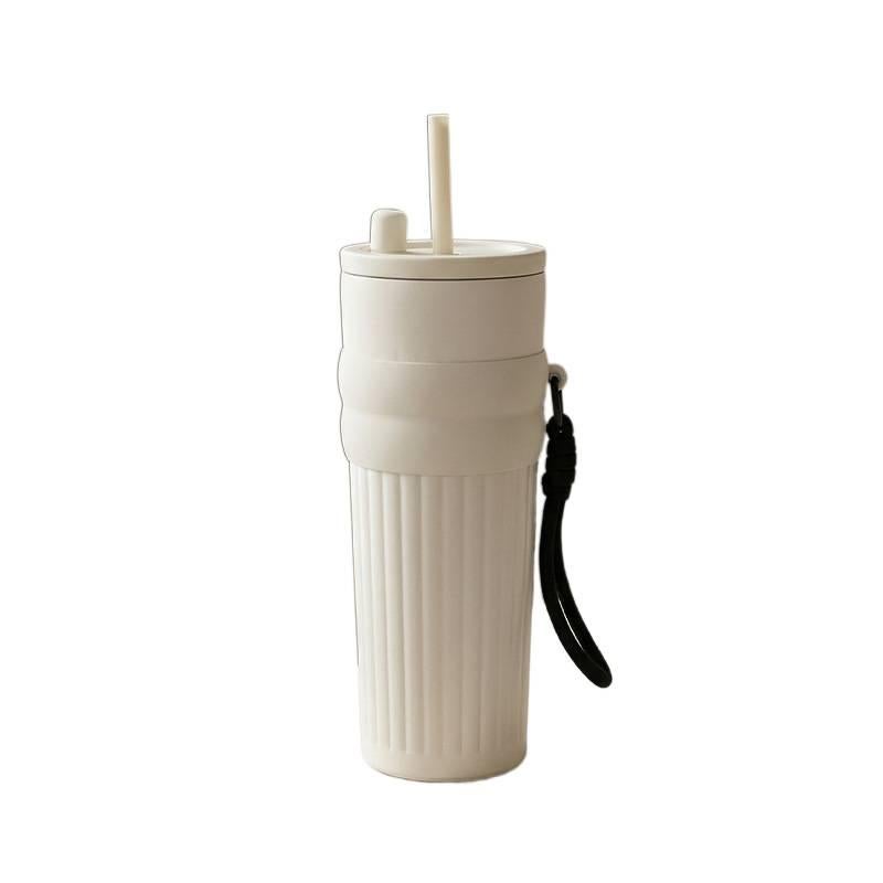 710 ml Stainless Steel Coffee Mug with Sipper Lid in in Black , for Work and School - Image 4