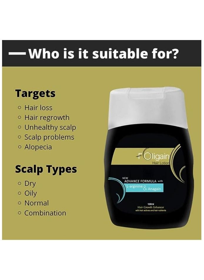 FOLIGAIN - Hair Growth Lotion 100 ml, pack of 2 - Image 1