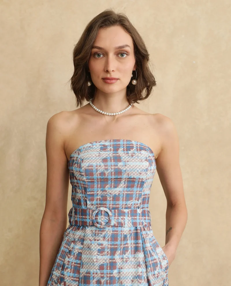 Rareism Women's Tube Neck Midi Dress