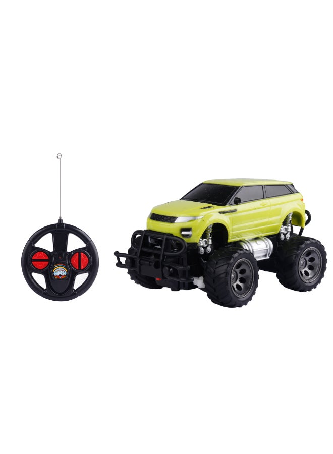 HST Jeep Winner Track 1:24 RC Car – Steering Wheel Remote Control Yellow - Image 1