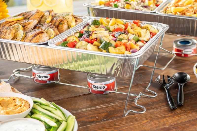 Sterno Fuel Cans - 6-Hour Burn, (12-Pack) Professional Safe Warmers for Food Trays & Buffet Set Chafing Dishes - Reusable Gel Burners, Twist Chafer Canned Heat, Handy Wick - Image 4
