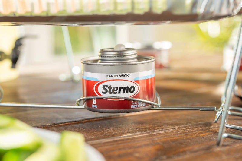 Sterno Fuel Cans - 6-Hour Burn, (12-Pack) Professional Safe Warmers for Food Trays & Buffet Set Chafing Dishes - Reusable Gel Burners, Twist Chafer Canned Heat, Handy Wick - Image 5
