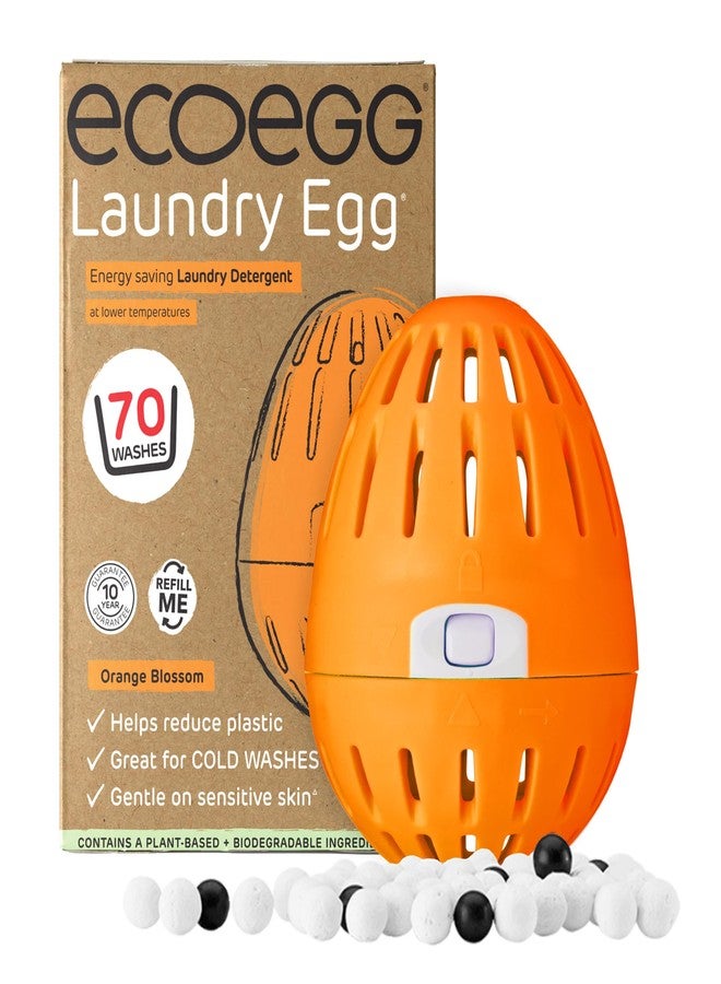 Ecoegg Laundry Egg | Detergent & Fabric Conditioner Replacement | Non bio, no enzymes, phosphates, bleach (Orange Blossom) - Image 1