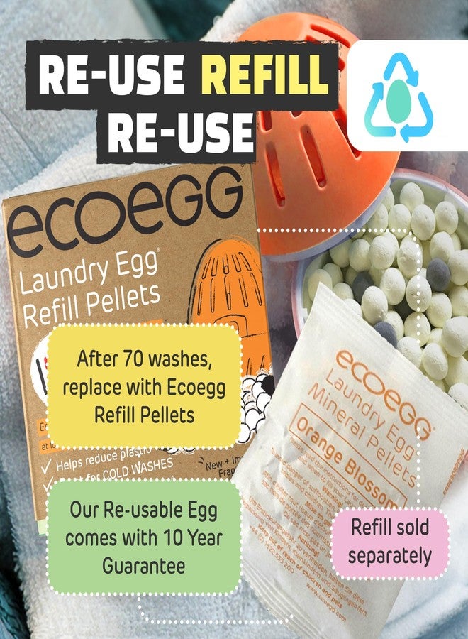 Ecoegg Laundry Egg | Detergent & Fabric Conditioner Replacement | Non bio, no enzymes, phosphates, bleach (Orange Blossom) - Image 2