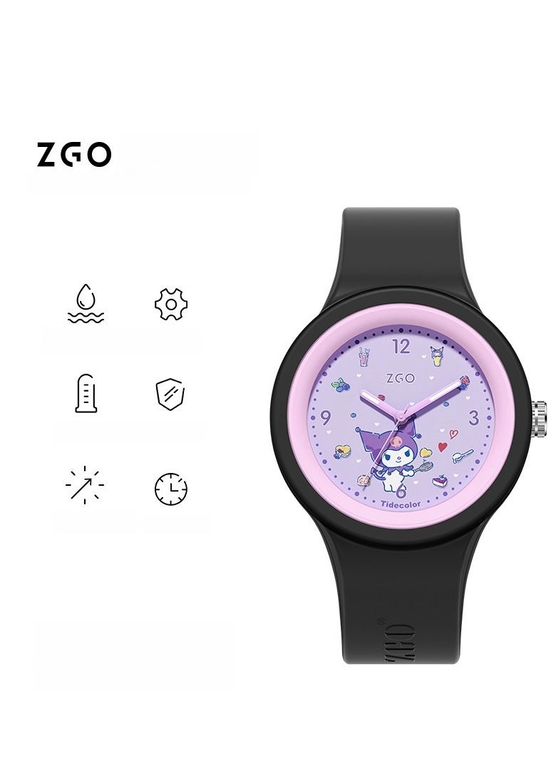 ZGO ساعة هدية بدء المدرسة للأطفال، ساعة طلابية، ساعة سيلكون كرتونية لطيفة - Image 1