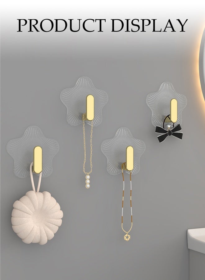 DUNISO 6 Pcs Self Adhesive Hooks，Personalized Creativity Stick On Wall and Door Hooks for Hanging，Multifunctional Waterproof Wall Hooks，Suitable For Bathrooms, Kitchens, Bedrooms, Doors - Image 3