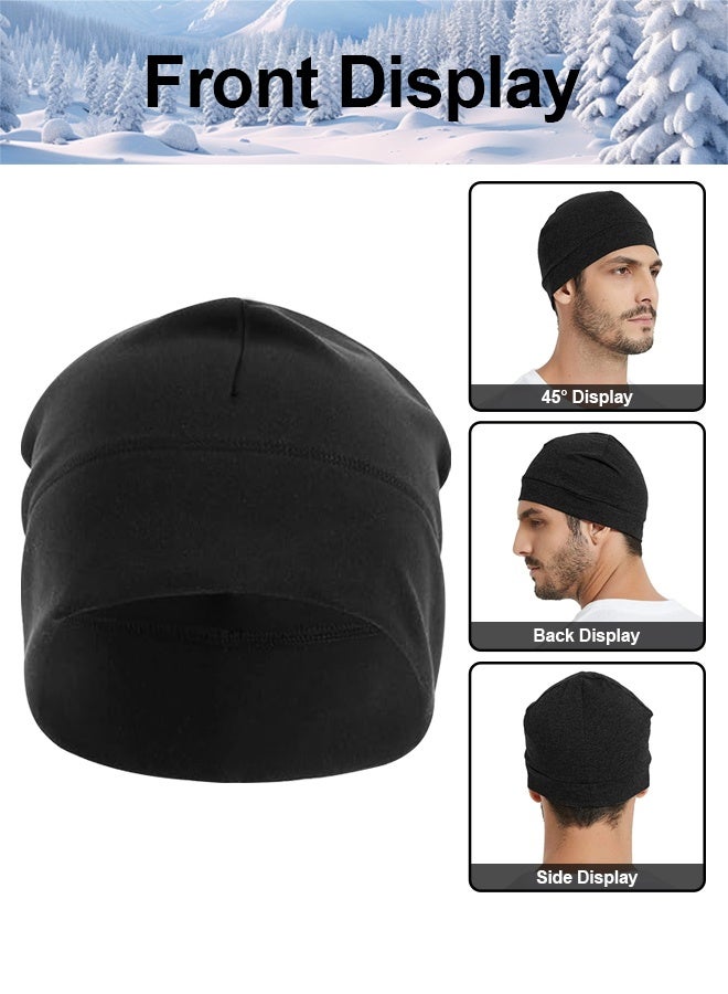 HOME-MART Beanie for Men Women, Men's Skull Cap,Beanie Running Hat,Authentic,Comfortable,Limited Edition Black,One Size - Image 3