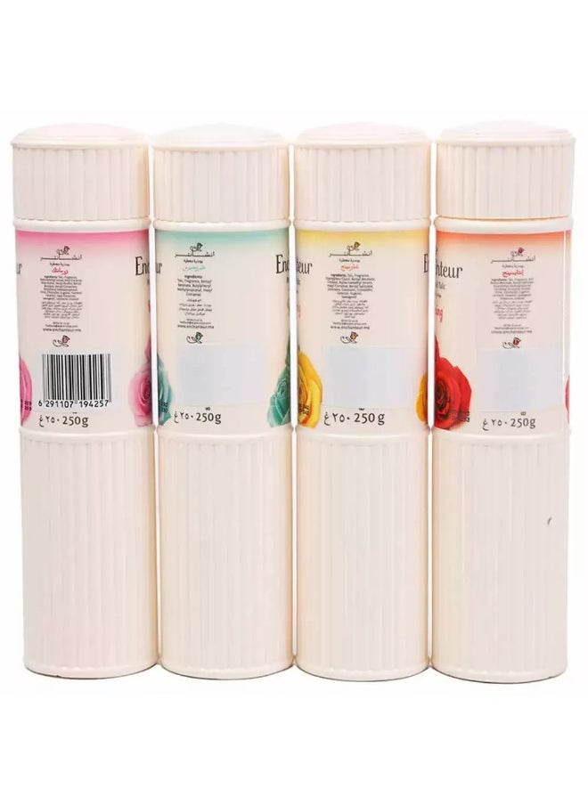 Enchanteur Perfumed Talc Assorted Pack- 4X250gms Pack