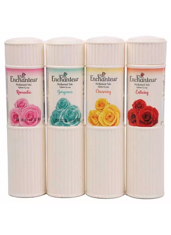 Enchanteur Perfumed Talc Assorted Pack- 4X250gms Pack