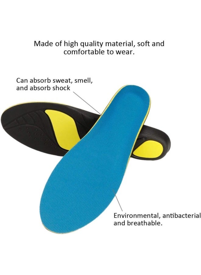 silvercnc Shoe Inserts EVA Soft Comfortable Elastic Massage Insoles Sneaker Cushion for Men Women(L)  - Image 3