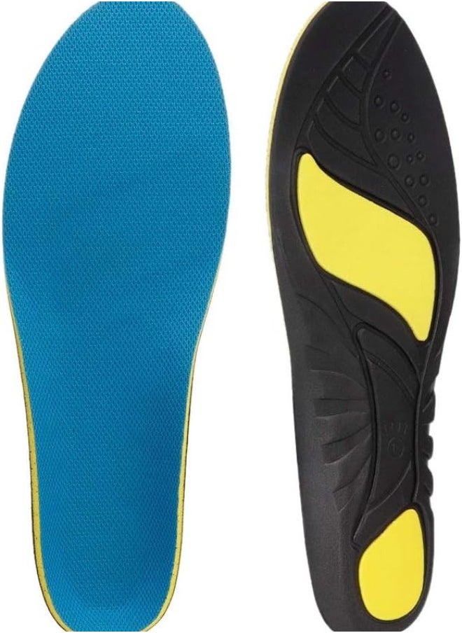 silvercnc Shoe Inserts EVA Soft Comfortable Elastic Massage Insoles Sneaker Cushion for Men Women(L)  - Image 1