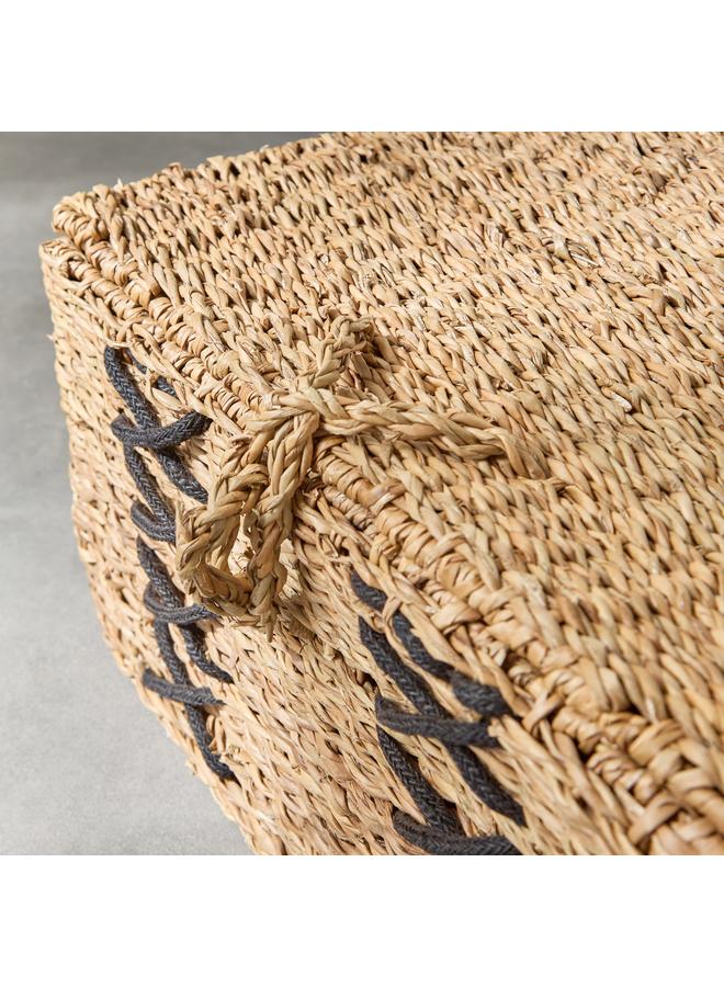 Home Box Naturaloom Stitch Rectangular Trunk with Iron Frame Inside - 50x34x25 cm - Image 3