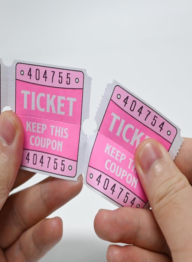 DGBDPACK 250 Raffle Tickets, 50/50 Double Roll Tickets for Raffles, Carnival, Door Prizes and Class Reward (Pink) - Image 4