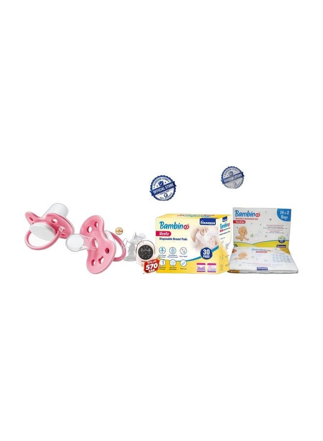 Granzia Doplafeed Double Electric Breast Pump Bundle with Vesto Breast Pads, Pacifita S Pacifier & Stericase Sterilizer Bags - Image 2