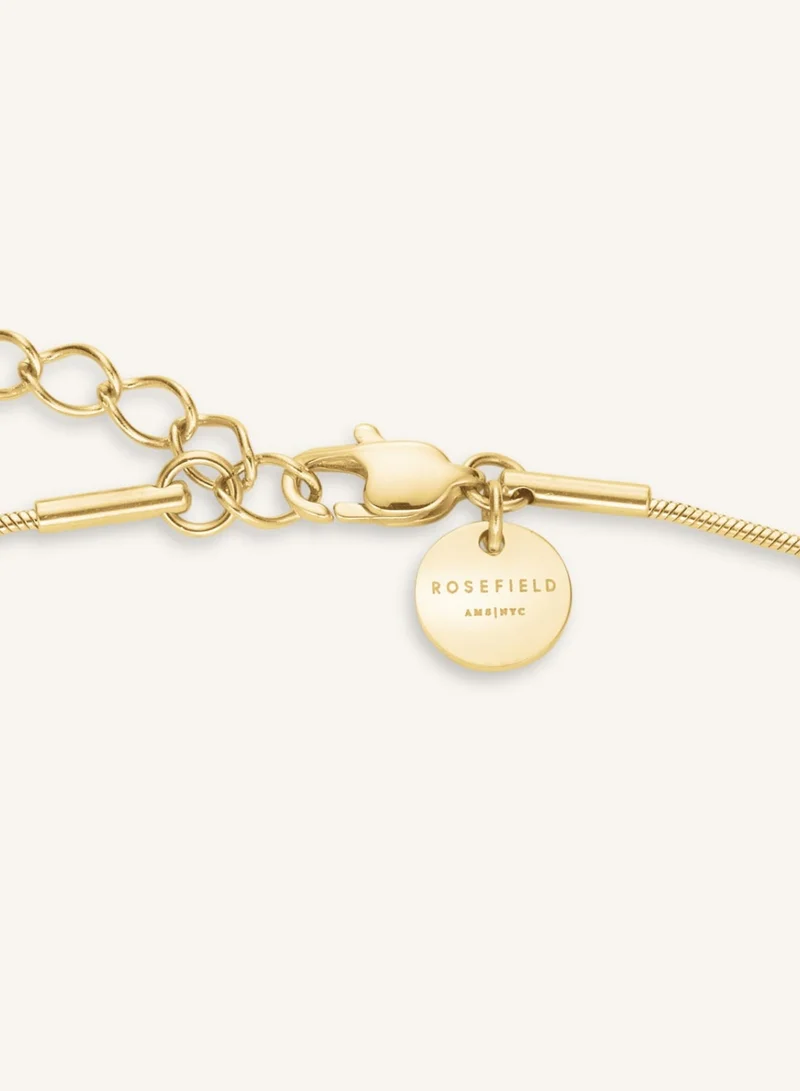 Rosefield  Solitaire Coin Pendant Necklace, Gold Plated for Women | Best Price UAE