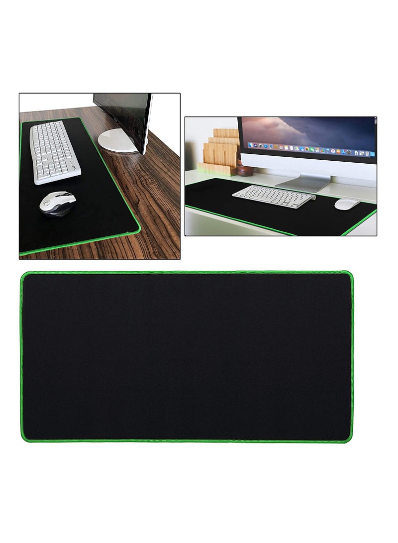 Gaming Mouse Pad Large - Anti-Slip & Waterproof - Comfortable - Black with GREEN