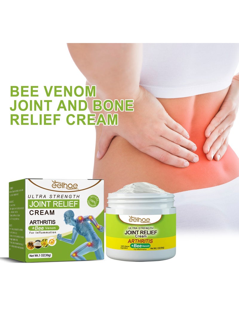 Generic Bee Venom Joint Relief Cream, Arthritis Ultra Strength Joint Relief Cream Relieve Joint Muscle Pain, Muscle Pain, Leg Swelling, Body Massage And Care Cream  - Image 1