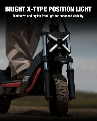 stio Scooter Xtype Position Light Compatible with Ninebot by Segway ZT3 Pro Kickscooter Xshaped Front Lamp Super Bright Headlight Replacement ZT3 Original Accessories - Image 3