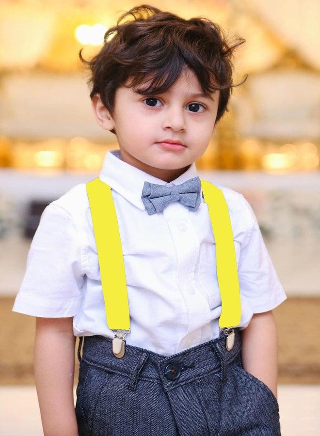 AMNQUERXUS Christmas Costumes Boys Girls Kids Light Up Suspenders, LED Suspenders Funny Costumes Party Favors Gift for Boy (Yellow) - Image 4