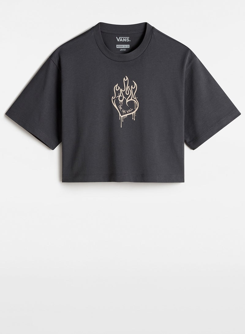 VANS Kids Fire In Your Heart Graphic T-Shirt - Image 5