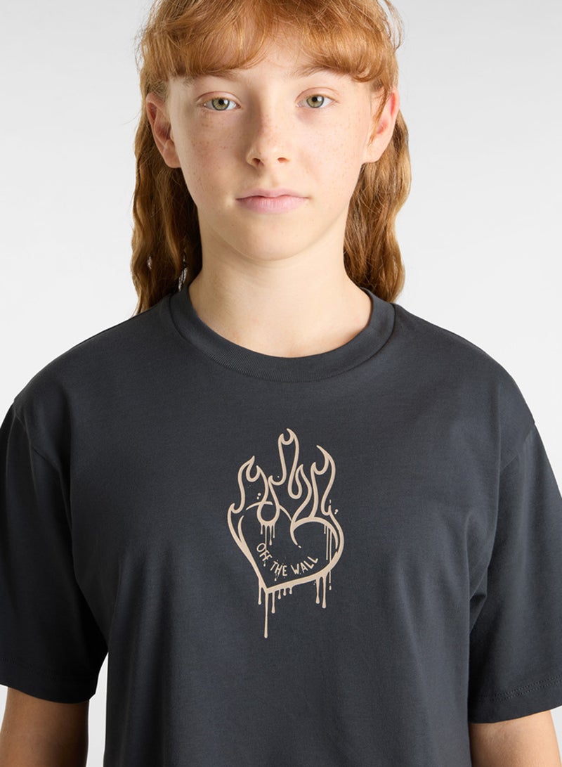 VANS Kids Fire In Your Heart Graphic T-Shirt - Image 3