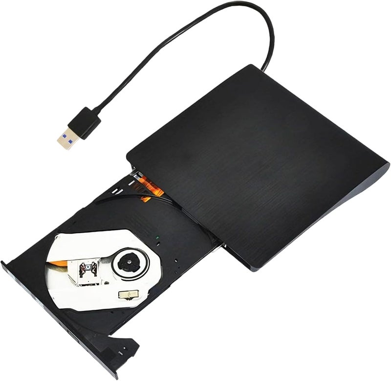 Genérico USB Optical Disk Drive - USB 3.0 High Speed External Disk Recorder Slim Design Connection Stable Performance - Multimedia Data Application File Work Office e - Image 1