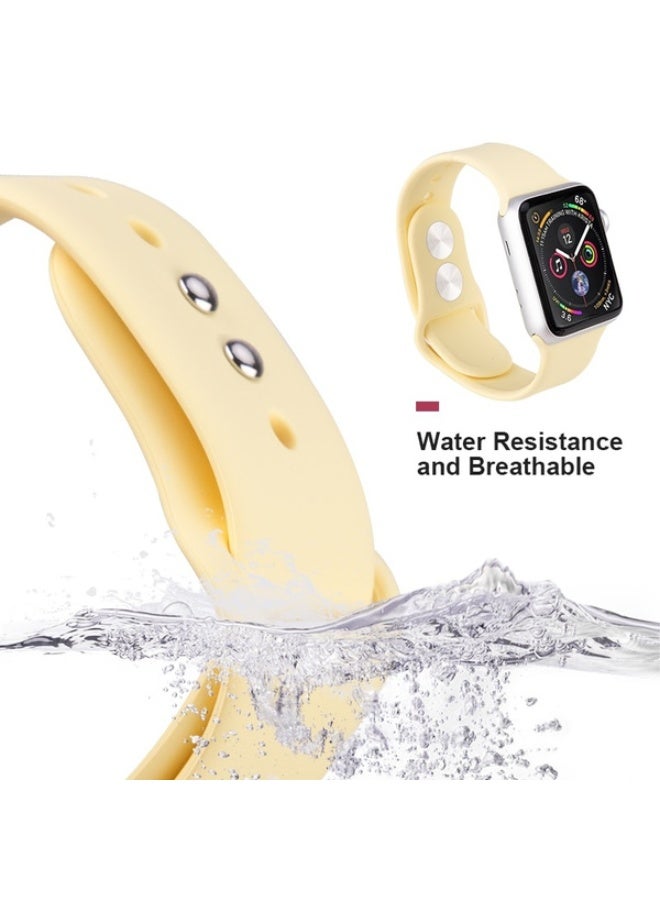 Soft Silicone Sport Strap For Apple Watch Series 11 42mm/Series 11 42mm 40mm 41mm women/men  Waterproof Wristband for iWatch Series 11/10/9/8/7/6/5/4/3/2/1/SE/Ultra3 Smartwatch Accessories - Image 3