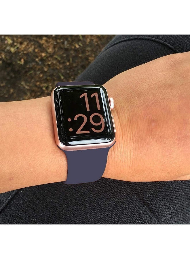 Soft Silicone Sport Strap For Apple Watch Series 11 42mm/Series 11 42mm 40mm 41mm women/men  Waterproof Wristband for iWatch Series 11/10/9/8/7/6/5/4/3/2/1/SE/Ultra3 Smartwatch Accessories - Image 5