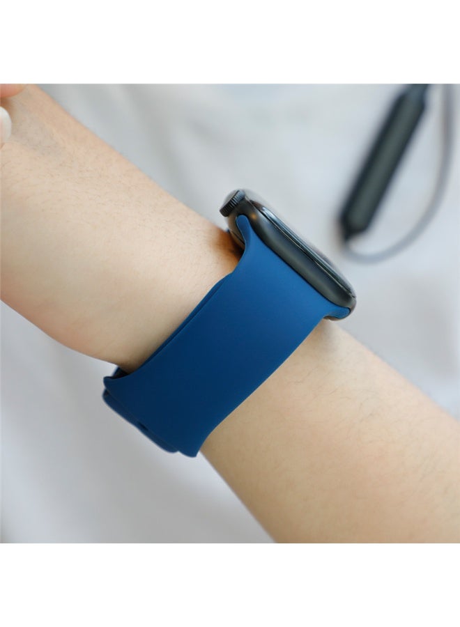 Soft Silicone Sport Strap For Apple Watch Series 11 42mm/Series 11 42mm 40mm 41mm women/men  Waterproof Wristband for iWatch Series 11/10/9/8/7/6/5/4/3/2/1/SE/Ultra3 Smartwatch Accessories - Image 4
