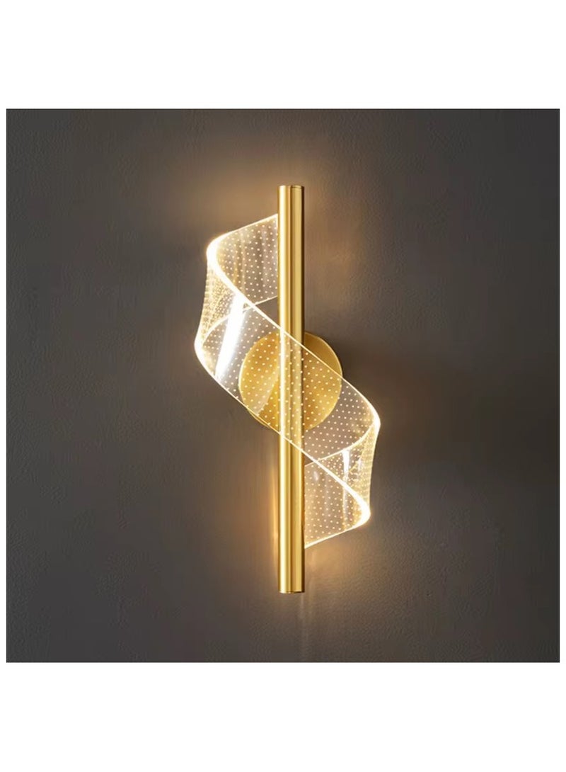 مصباح حائط LED لغرفة النوم وغرفة الطعام وجانب المرآة، مصباح حائط داخلي قابل للتعتيم بثلاثة ألوان، بقوة 10 وات - Image 1