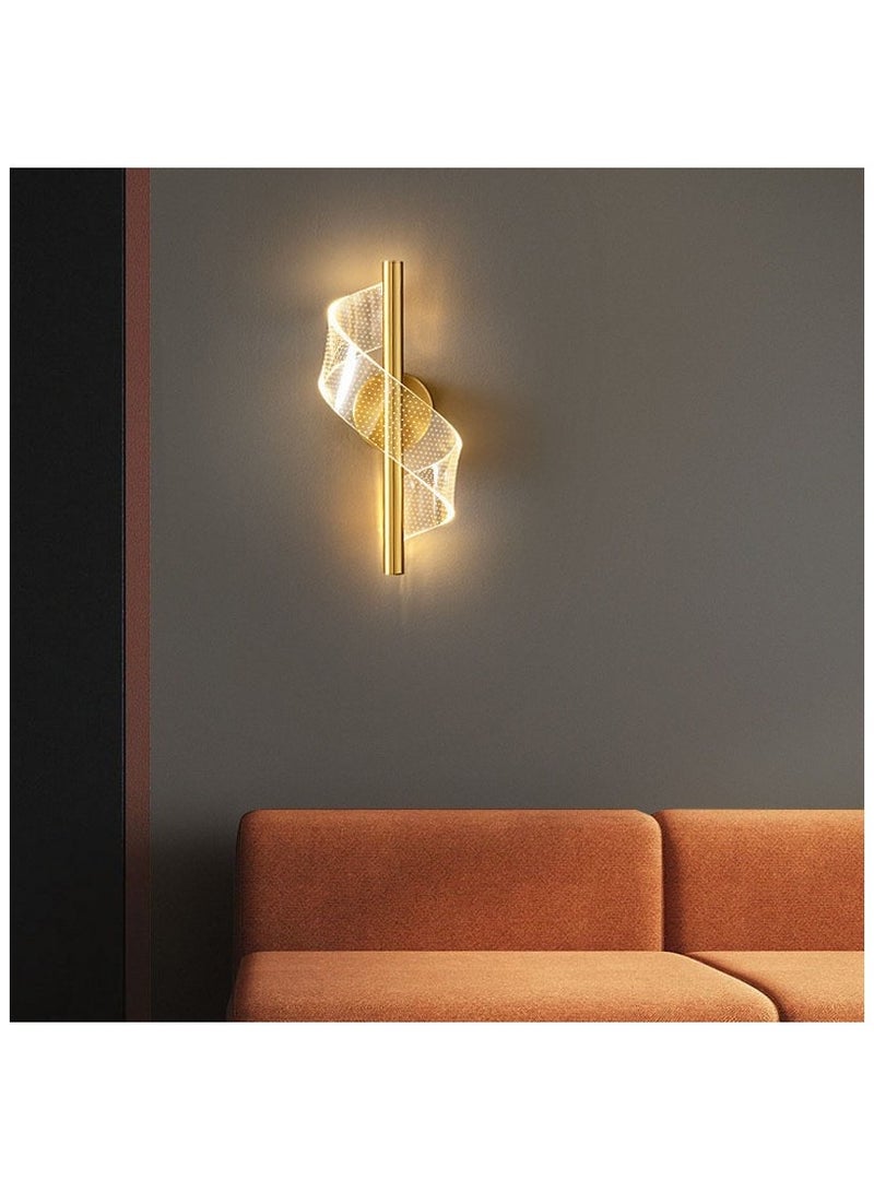 مصباح حائط LED لغرفة النوم وغرفة الطعام وجانب المرآة، مصباح حائط داخلي قابل للتعتيم بثلاثة ألوان، بقوة 10 وات - Image 2