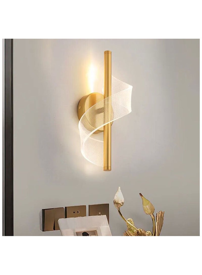 مصباح حائط LED لغرفة النوم وغرفة الطعام وجانب المرآة، مصباح حائط داخلي قابل للتعتيم بثلاثة ألوان، بقوة 10 وات - Image 3