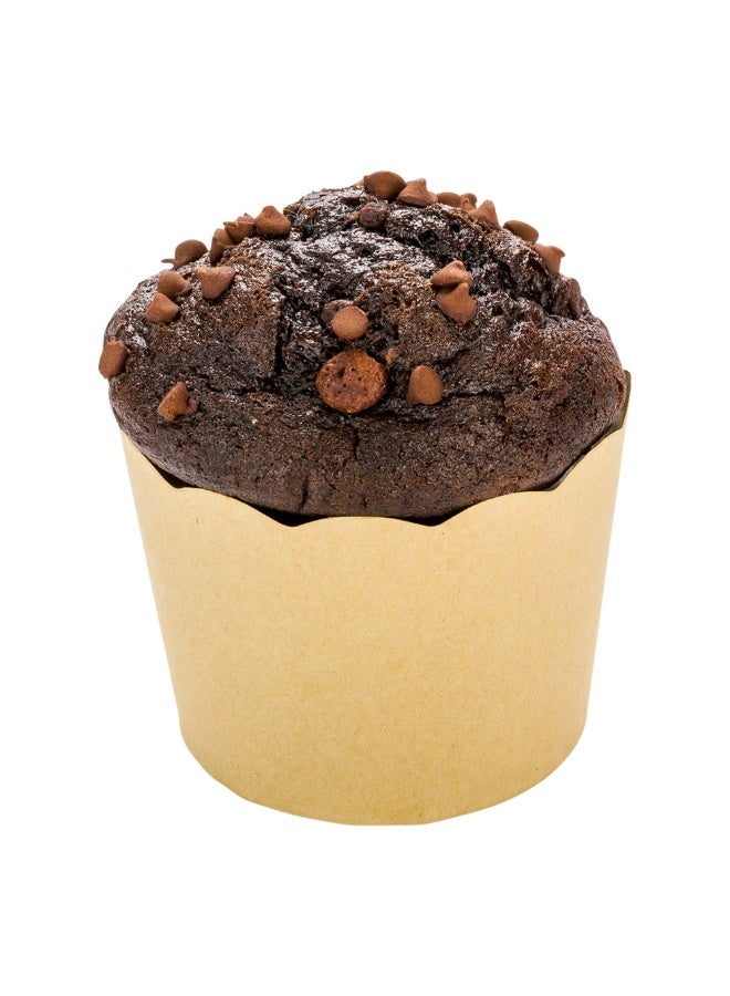 Restaurantware Panificio Premium 10 oz Kraft Paper Jumbo Baking Cup: Paper Baking Cups Perfect for Muffins, Cupcakes or Mini Snacks - Scalloped - Disposable and Recyclable - 200ct Box - Image 2