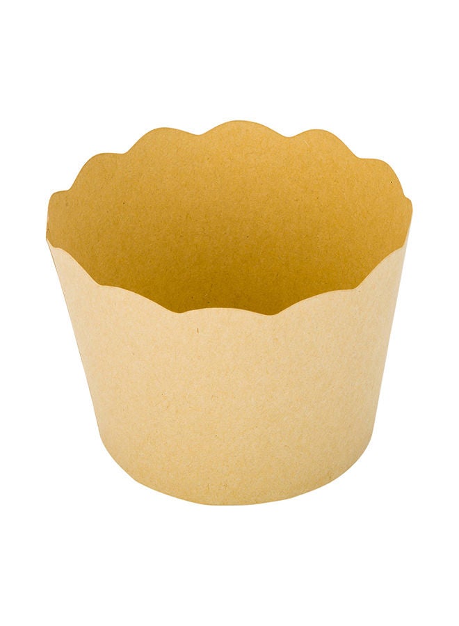 Restaurantware Panificio Premium 10 oz Kraft Paper Jumbo Baking Cup: Paper Baking Cups Perfect for Muffins, Cupcakes or Mini Snacks - Scalloped - Disposable and Recyclable - 200ct Box - Image 4