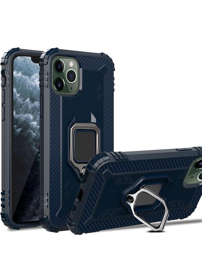 Zaboon Case For iPhone 11 Pro Max Carbon Fiber Protective Case with 360 Degree Rotating Ring Holder - Image 2