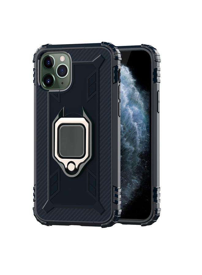 Zaboon Case For iPhone 11 Pro Max Carbon Fiber Protective Case with 360 Degree Rotating Ring Holder - Image 1