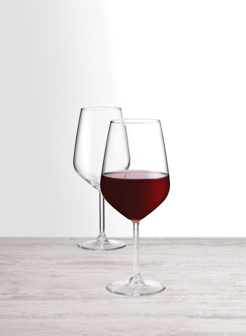 Pasabahce 6-Piece Allegra Wine Glass Set 490 ml Clear - Image 3