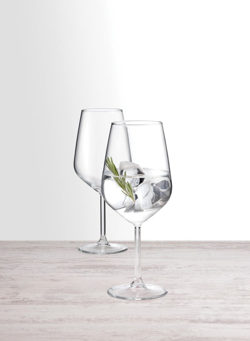 Pasabahce 6-Piece Allegra Wine Glass Set 490 ml Clear - Image 2