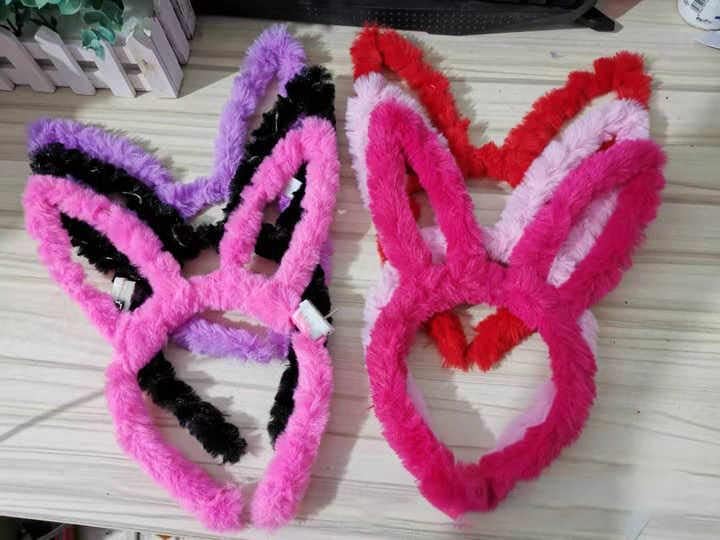 LUDALY LED Rabbit Ears Headbands Light Up Bunny Headband/Flashing Hair Bands Christmas Nightclub Party Decorations Hair Accessories for Women and Girls(Pack of 2) - Image 2