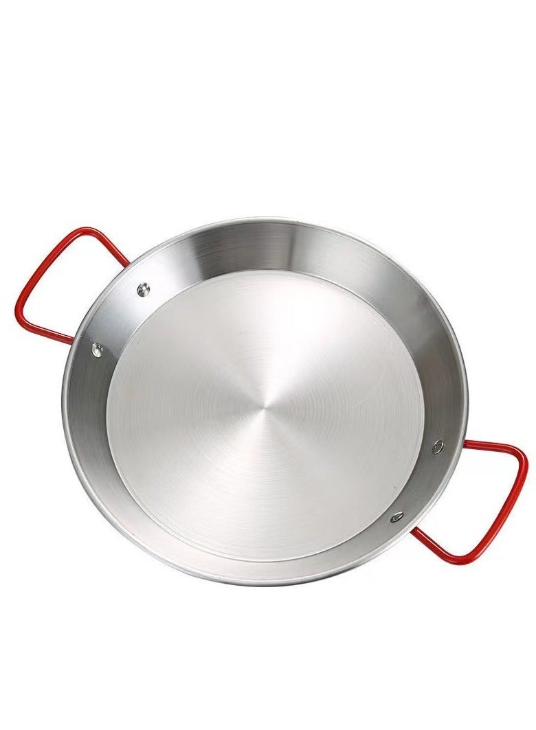 ميكسد قطعتان من طباخ أرز المأكولات البحرية يمنعان الحروق ويسهل تنظيفهما ويسخنان بالتساوي مقلاة البايلا بمقبضين مقلاة السلطة للدجاج المقلي