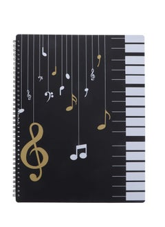 SYOSI Sheet Music Folder Waterproof 20 Pages Spiral-Bound A4 Sheet Music Storage Paper Folder Sheet Music Folder Paper Documents Storage Folder for Musicians Student Documents Supply  - Image 1