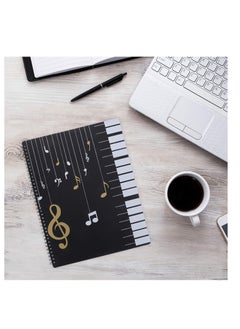 SYOSI Sheet Music Folder Waterproof 20 Pages Spiral-Bound A4 Sheet Music Storage Paper Folder Sheet Music Folder Paper Documents Storage Folder for Musicians Student Documents Supply  - Image 4