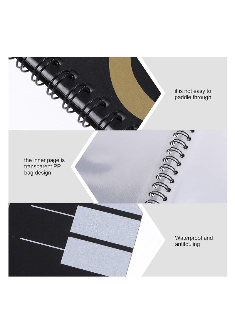 Sheet Music Folder Waterproof 20 Pages Spiral-Bound A4 Sheet Music Storage Paper Folder Sheet Music Folder Paper Documents Storage Folder for Musicians Student Documents Supply