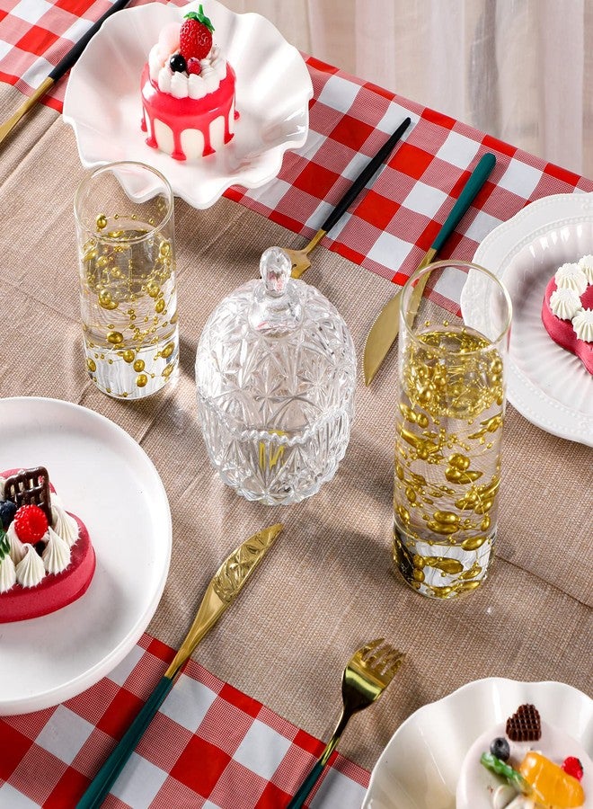 Boyiee 12 Pcs Red and White Checkered Picnic Tablecloths, Plastic Gingham Table Covers Printed Burlap Table Runners for Farm Theme Birthday Western Barnyard Party Supplies, 54 x 108 Inch - Image 5