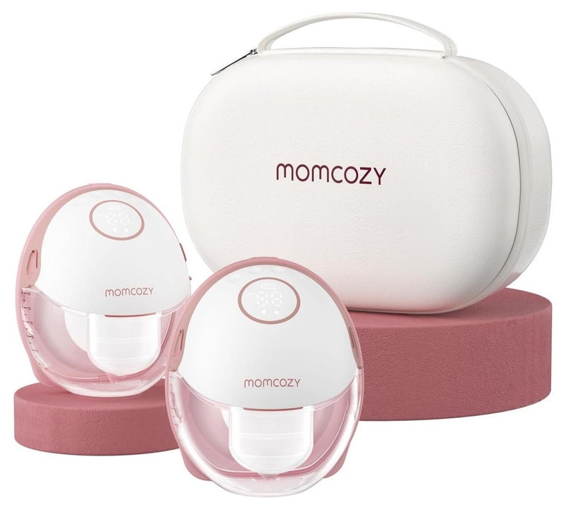 Momcozy مضخة ثدي بدون استخدام اليدين طراز موبايل | M6، مضخة رضاعة قابلة للارتداء بنمط مثالي لزيادة الحليب، فلانج DoubleFit تناسب أكثر وتكون غير ملحوظة مع 3 أوضاع و9 مستويات - Image 1